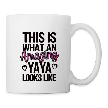 Best Yaya Grandma Mother's Day Gift Yaya Grandmother - Mug - white - Right