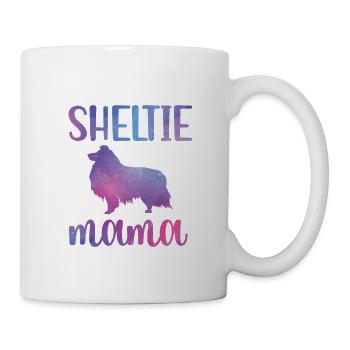 Sheltie Mama Shetland Sheepdog Hundebesitzerin - Tasse - Weiß - Rechts