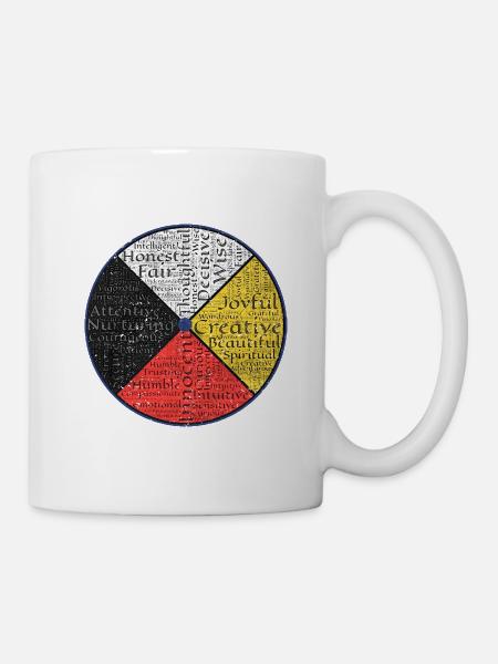 Native American Words Of The Medicine Wheel 1 - Tasse - Weiß