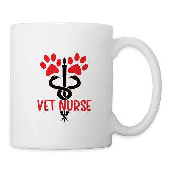 Veterinary Nurse Tierarzthelfer Veterinärassistent - Tasse - Weiß - Rechts