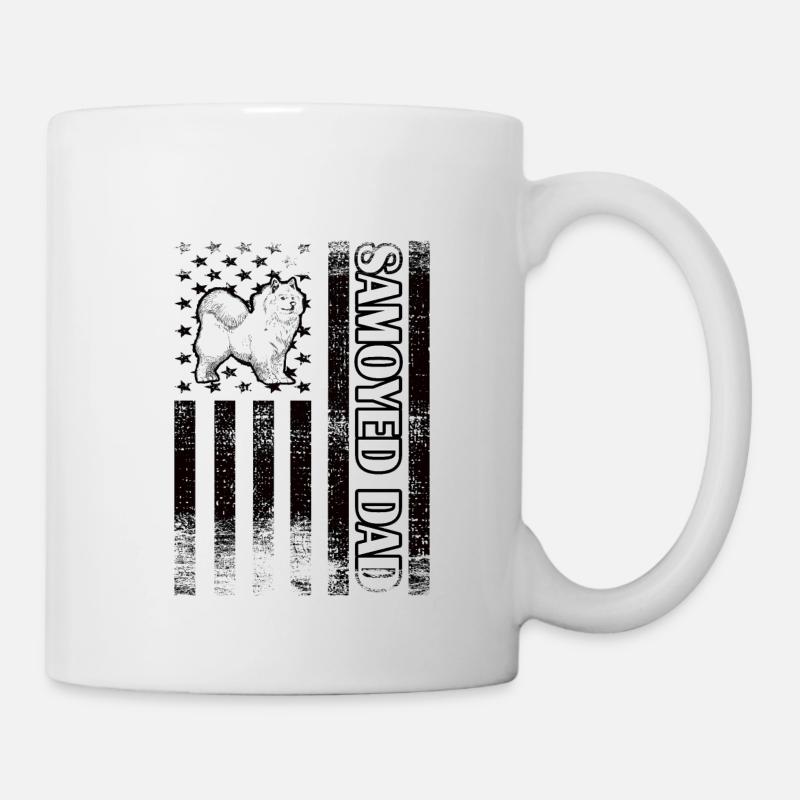 Samoyède Papa Samoyède Propriétaire Samoyède Amant - Mug blanc - blanc