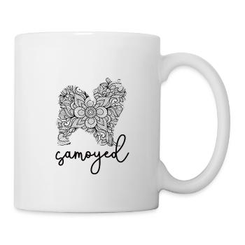 Samoyed lover dog owner Samoyed mom - Mug - white - Right