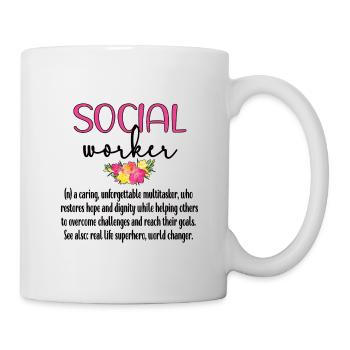 Sozialarbeiter Soziale Arbeit Streetworker Team - Tasse - Weiß - Rechts