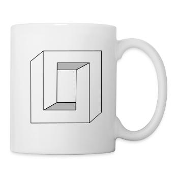 illusion optique 15 - Mug blanc - blanc - Droite