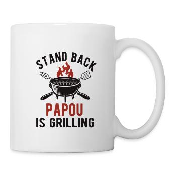 Papou papou maître barbecue BBQ Barbecue Papou Papou - Mug blanc - blanc - Droite