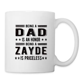 Bester Zayde Opa Vatertag Zayde Großvater Papa - Tasse - Weiß - Rechts