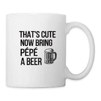 Pepe Grandpa Funny Fathers Day Pepe Grandpa Dad - Mug - white - Right