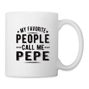 Best Pepe Grandpa Father's Day Pepe Grandfather Papa - Mug - white - Right