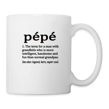 Pepe Grandpa Funny Fathers Day Pepe Grandpa Dad - Mug - white - Right