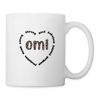 Omi Oma Muttertag Geschenk Omi Großmutter Süß - Tasse - Weiß - Rechts