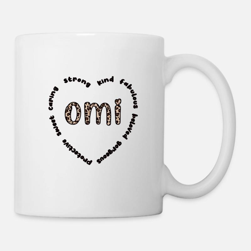 Omi Oma Muttertag Geschenk Omi Großmutter Süß - Tasse - Weiß