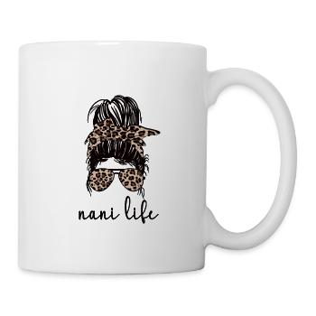 Nani Oma Muttertag Geschenk Nani Großmutter Süß - Tasse - Weiß - Rechts