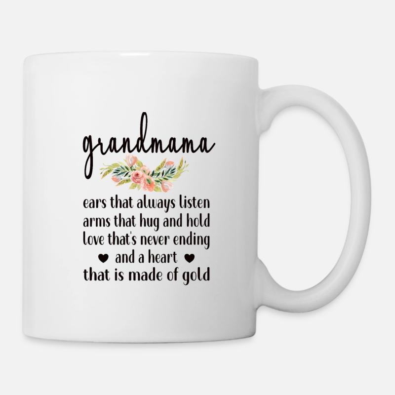 Grandmama Oma Wertschätzung Grandmama Großmutter - Tasse - Weiß
