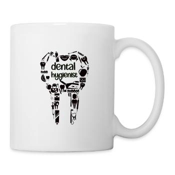 Dental hygienists Dental hygienists Oral hygiene - Mug - white - Right