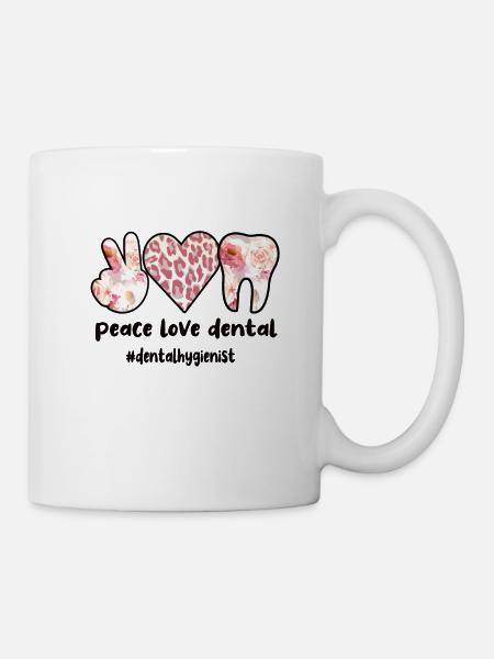 Hygiéniste dentaire Hygiéniste dentaire Hygiène buccale - Mug blanc - blanc