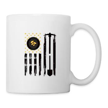 Goldwaschen Goldwäscher Goldschürfer Goldsuche - Tasse - Weiß - Rechts