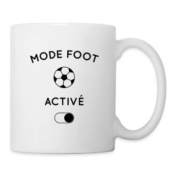Humour - Mode foot activé - Mug blanc - blanc - Droite