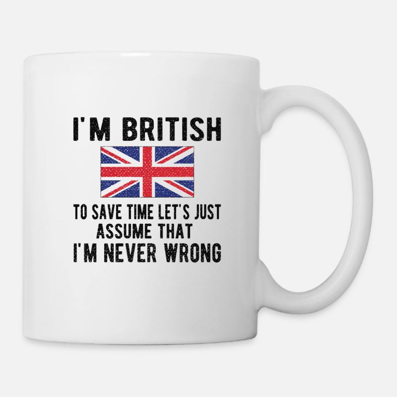 British Great Britain Origin British flag - Mug - white