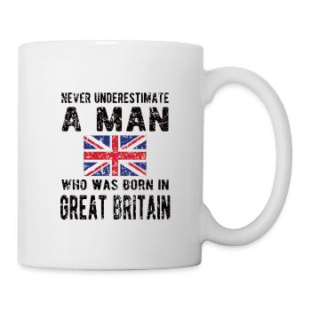 Brite Großbritannien Herkunft Britische Flagge - Tasse - Weiß - Rechts