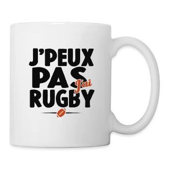 Je Peux Pas J'ai Rugby Cadeau Amoureux De Rugby - Mug blanc - blanc - Droite