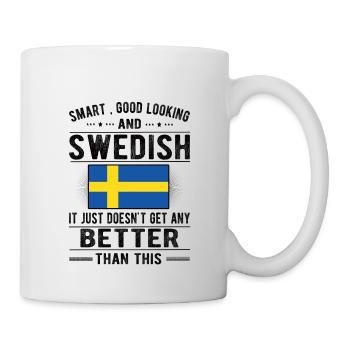 Suédois Suède Drapeau Origine suédoise - Mug blanc - blanc - Droite
