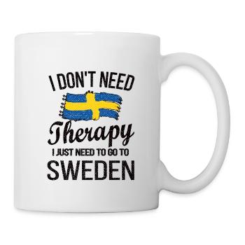 Schwede Schweden Herkunft Schwedische Flagge - Tasse - Weiß - Rechts