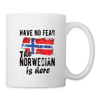 Norwegian Norway Origin Norwegian flag - Mug - white - Right