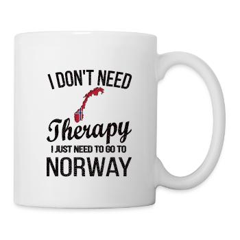 Norwegian Norway origin Norwegian flag - Mug - white - Right