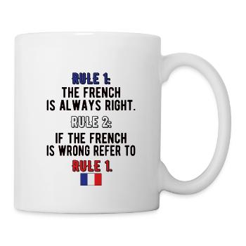 French France Flag French roots - Mug - white - Right