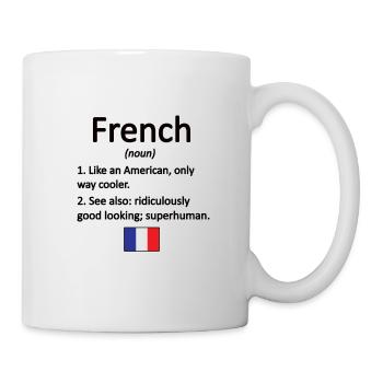 French France Flag French roots - Mug - white - Right