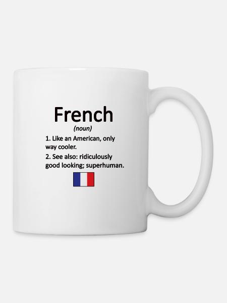 French France Flag French roots - Mug - white