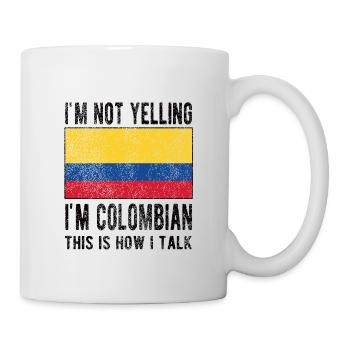 Kolumbianer Kolumbien Kolumbianische Flagge - Tasse - Weiß - Rechts