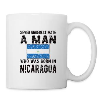 Proud Nicaraguan Flag Nicaragua Origin - Mug - white - Right