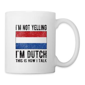 Pays-Bas néerlandais Drapeau néerlandais - Mug blanc - blanc - Droite