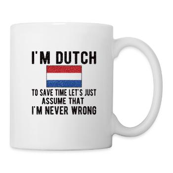 Dutch Netherlands Dutch flag - Mug - white - Right