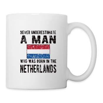 Pays-Bas néerlandais Drapeau néerlandais - Mug blanc - blanc - Droite