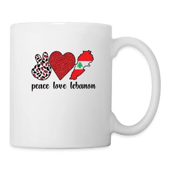 Stolzer Libanese Libanon Libanesische Wurzeln - Tasse - Weiß - Rechts