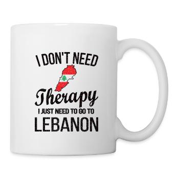 Stolzer Libanese Libanon Libanesische Flagge - Tasse - Weiß - Rechts