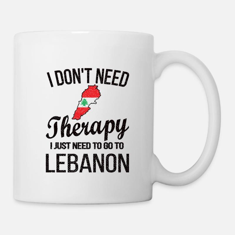Stolzer Libanese Libanon Libanesische Flagge - Tasse - Weiß