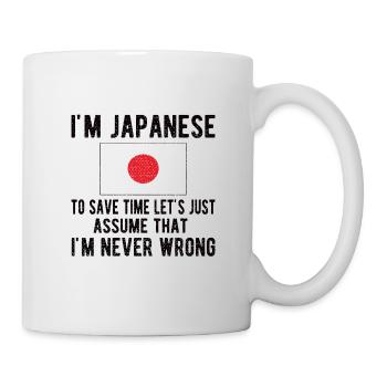 Stolzer Japaner Japan Herkunft Japanische Flagge - Tasse - Weiß - Rechts