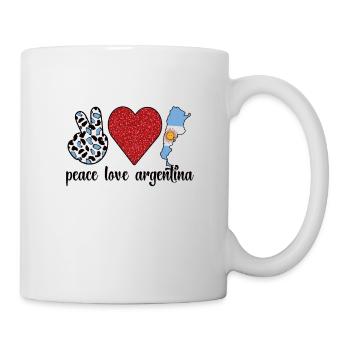 Fier drapeau argentin d’origine argentine - Mug blanc - blanc - Droite