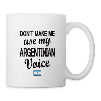 Fier drapeau argentin d’origine argentine - Mug blanc - blanc - Droite