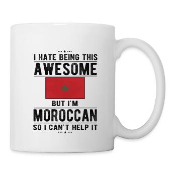 Maroc Maroc Drapeau d’origine marocaine - Mug blanc - blanc - Droite