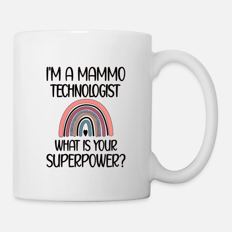 Technicien en mammographie de reconnaissance Mammo Tech - Mug blanc - blanc