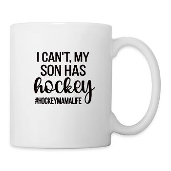 Stolze Eishockey Mama Von Eishockeyspieler Mutter - Tasse - Weiß - Rechts