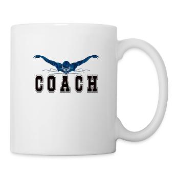 Schwimmtrainer Trainer Schwimmverein Schwimmcoach - Tasse - Weiß - Rechts