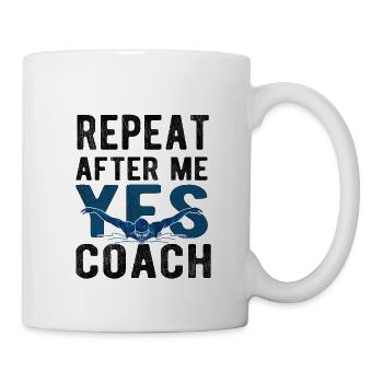 Schwimmtrainer Trainer Schwimmverein Schwimmcoach - Tasse - Weiß - Rechts