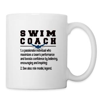 Schwimmtrainer Trainer Von Schwimmer Schwimmcoach - Tasse - Weiß - Rechts
