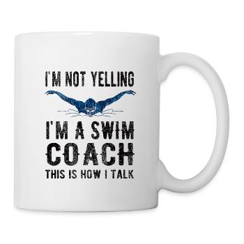 Schwimmtrainer Trainer Von Schwimmer Schwimmcoach - Tasse - Weiß - Rechts