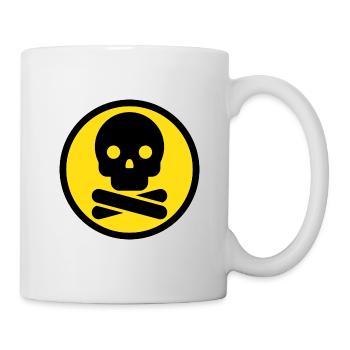 Totenkopf. Achtung gefährlich! - Tasse - Weiß - Rechts